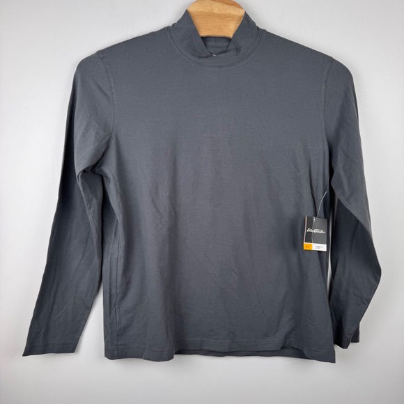Eddie Bauer Mens XL Active Travex Freedry Cotton Mock Neck Long Sleeve Shirt New - Picture 4 of 7